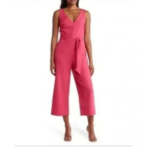 Sam Edelman Pink V-Neck Jumpsuit, Size 16, NWOT - Picture 1 of 6